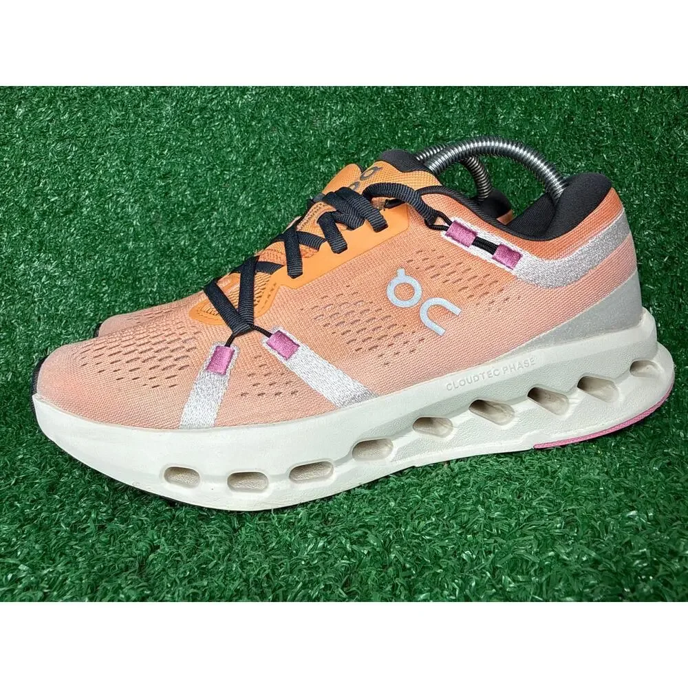 On Cloudsurfer 2 Women Tangerine Orange Ivory Running Shoe 3WF10103126 Size 8.5